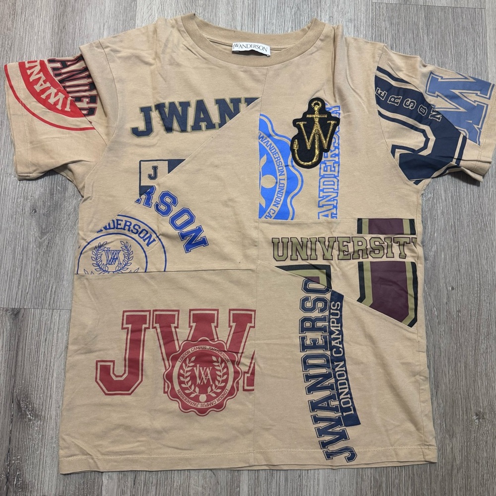 JW Anderson Kids Graphic Tan T-Shirt